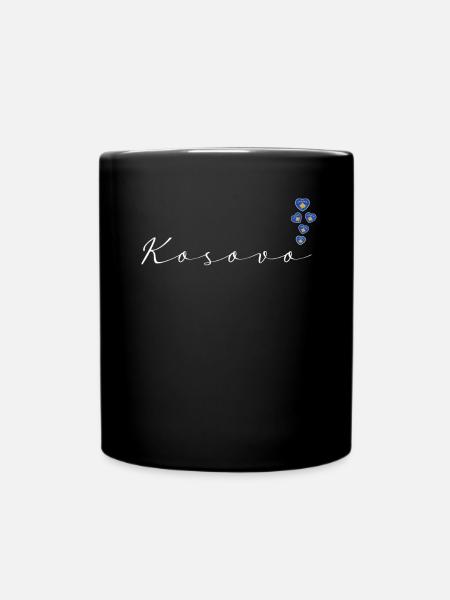 Kosovo - Tasse einfarbig - Schwarz