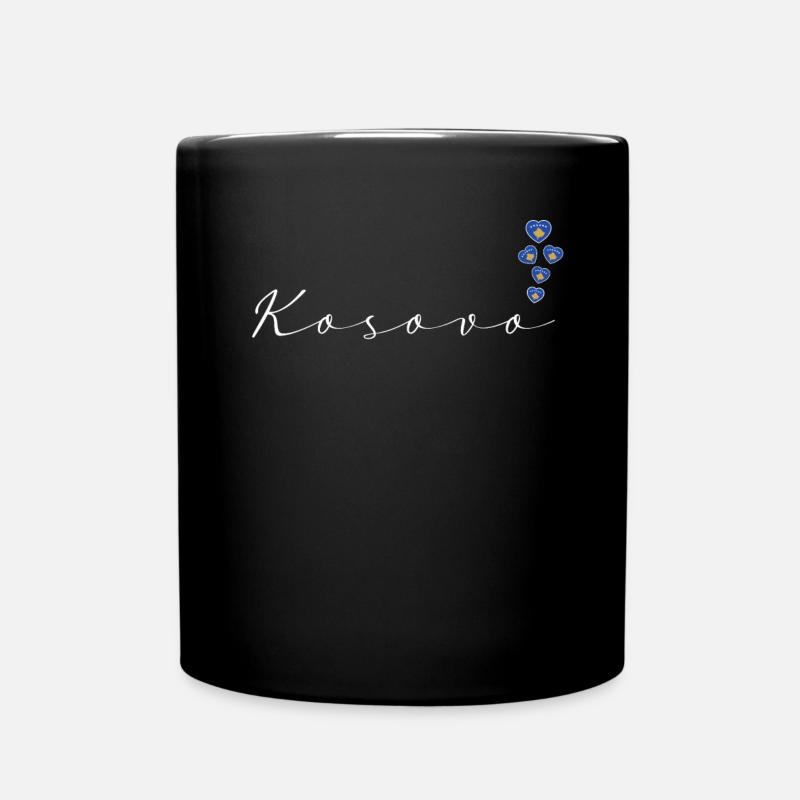 Kosovo - Tasse einfarbig - Schwarz
