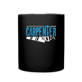 Carpenter Workshop Woodwork Woodworking Carpentry - Tasse einfarbig - Schwarz - Vorne