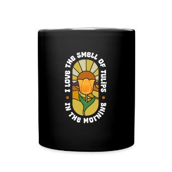 Amour des tulipes - Mug uni - noir - Devant