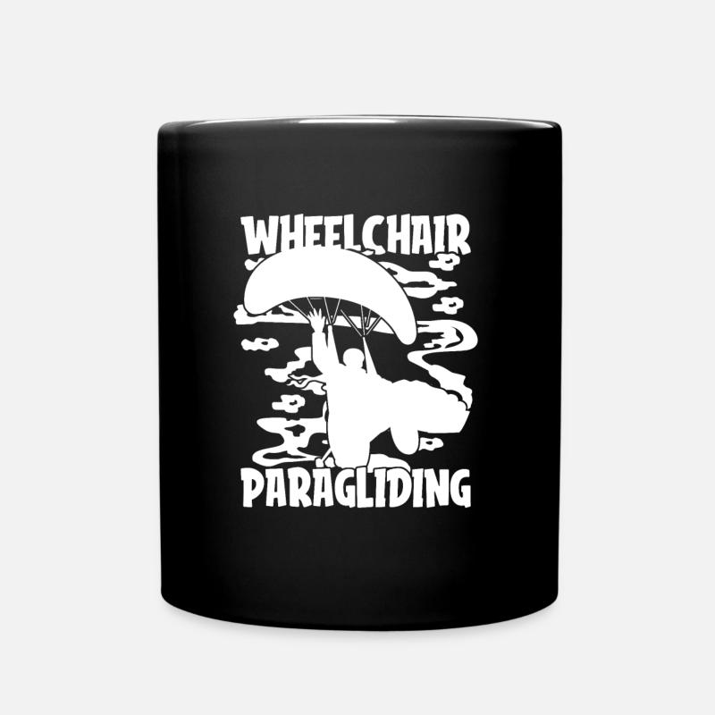 Parapente Parapente Fauteuil roulant - Mug uni - noir