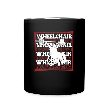 Powerlifting Powerlifter Fauteuil roulant - Mug uni - noir - Devant