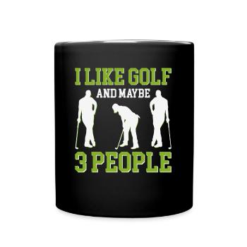 Golf Golfing Golfer Golfer Golf Club - Mug uni - noir - Devant