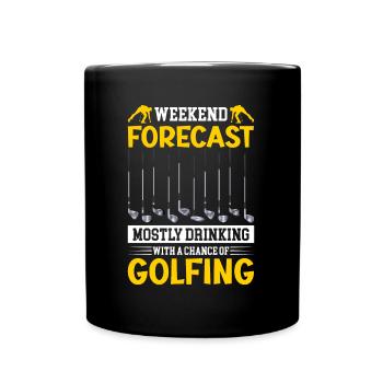 Golf Golfing Golfer Golfer Golf Club - Full Colour Mug - black - Front