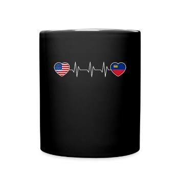 Liechtenstein - Tasse einfarbig - Schwarz - Vorne
