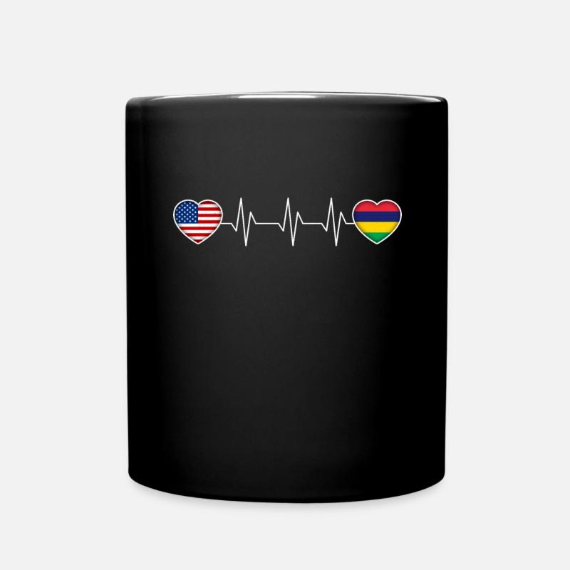 Mauritius - Tasse einfarbig - Schwarz