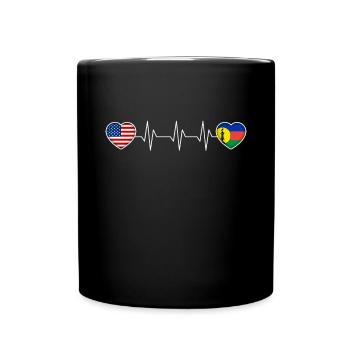 Neukaledonien - Tasse einfarbig - Schwarz - Vorne