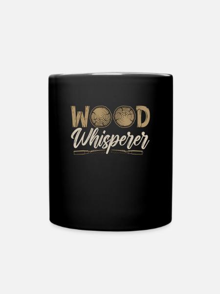 Woodturning Wood Whisperer Craftsmen Woodturner - Tasse einfarbig - Schwarz