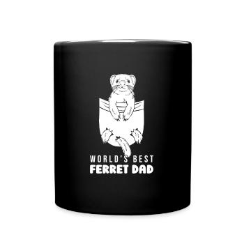Ferret polecat daddy - Full Colour Mug - black - Front