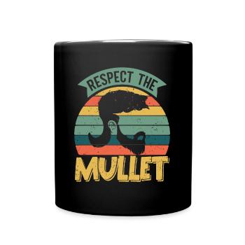 Mullet Hairstyle Vokuhila Hairstyle - Full Colour Mug - black - Front