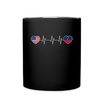 Samoa - Tasse einfarbig - Schwarz - Vorne