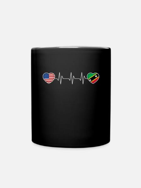 Saint Kitts and Nevis - Full Colour Mug - black