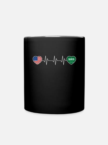 Saudi-Arabien - Tasse einfarbig - Schwarz