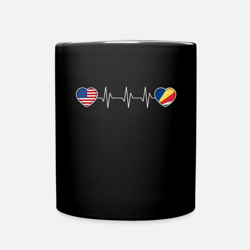 Seychellen - Tasse einfarbig - Schwarz