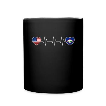 Sint Eustatius - Tasse einfarbig - Schwarz - Vorne