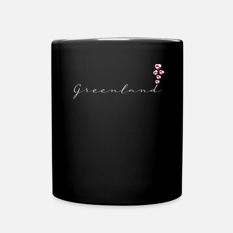 Grönland - Tasse einfarbig - Schwarz