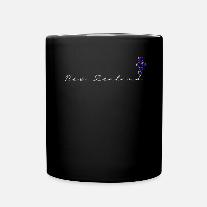 Neuseeland - Tasse einfarbig - Schwarz