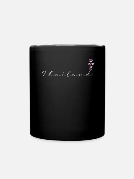 Thailand - Tasse einfarbig - Schwarz