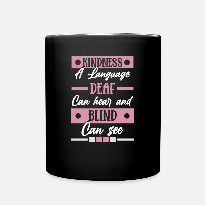 Blind Blindheit Awareness Sehbehinderung - Tasse einfarbig - Schwarz
