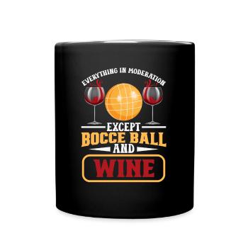 Boccia Spieler Boccia Spiel Boule - Tasse einfarbig - Schwarz - Vorne