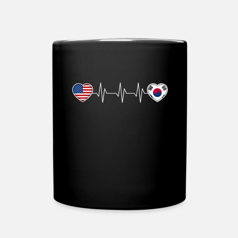 Südkorea - Tasse einfarbig - Schwarz