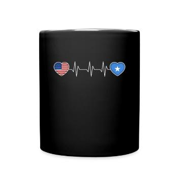 Somalia - Tasse einfarbig - Schwarz - Vorne