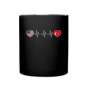 Türkei - Tasse einfarbig - Schwarz - Vorne