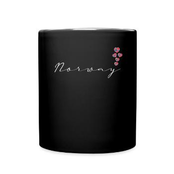 Norwegen - Tasse einfarbig - Schwarz - Vorne