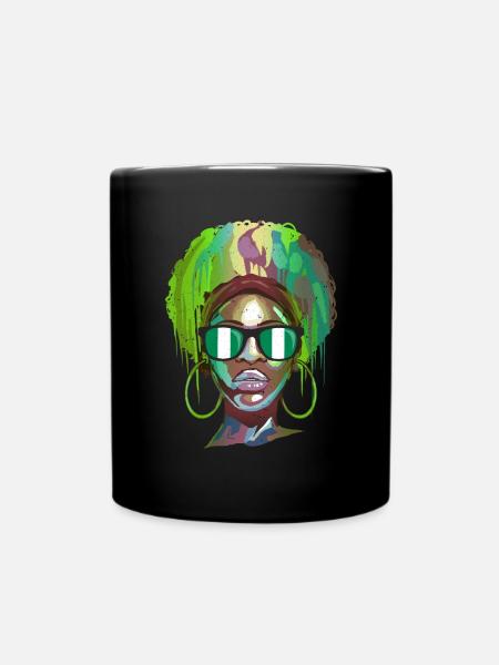 Nigeria - Tasse einfarbig - Schwarz