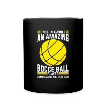 Balle de pétanque de temps en temps Un sport de balle incroyable - Mug uni - noir - Devant