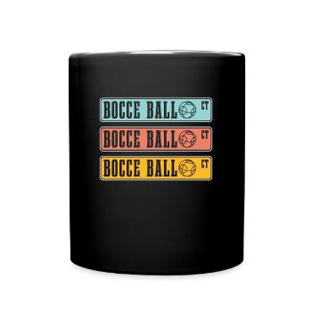 Pétanque Joueur de pétanque Joueur de pétanque Ensemble de boules - Mug uni - noir - Devant