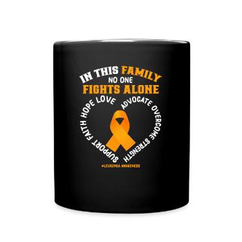 Leukemia Awareness Month Leukemia Survivor - Full Colour Mug - black - Front