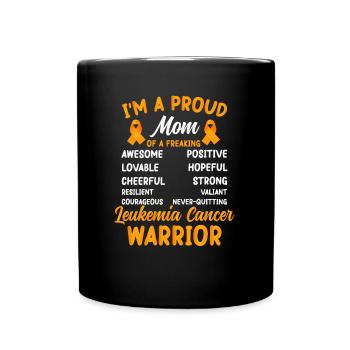 Leukemia Awareness Month Leukemia Survivor - Full Colour Mug - black - Front