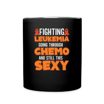 Leukemia Awareness Month Leukemia Survivor - Full Colour Mug - black - Front
