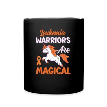 Leukemia Awareness Month Leukemia Survivor - Full Colour Mug - black - Front