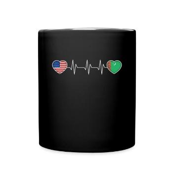 Turkmenistan - Tasse einfarbig - Schwarz - Vorne