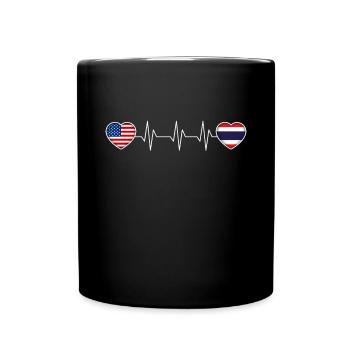 Thaïlande - Mug uni - noir - Devant