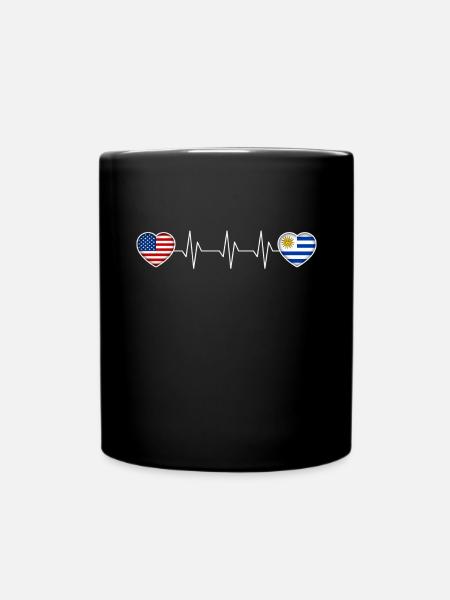 Uruguay - Tasse einfarbig - Schwarz