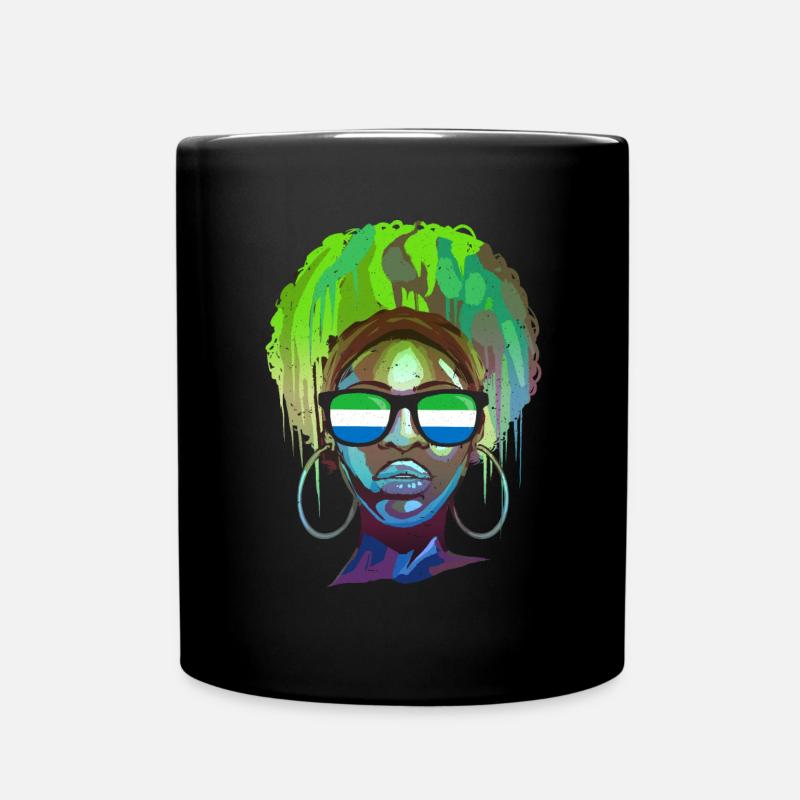 Sierra Leone - Full Colour Mug - black