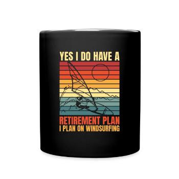 Windsurfing Yes I Do Have A Retirement Wakeboard - Full Colour Mug - black - Front