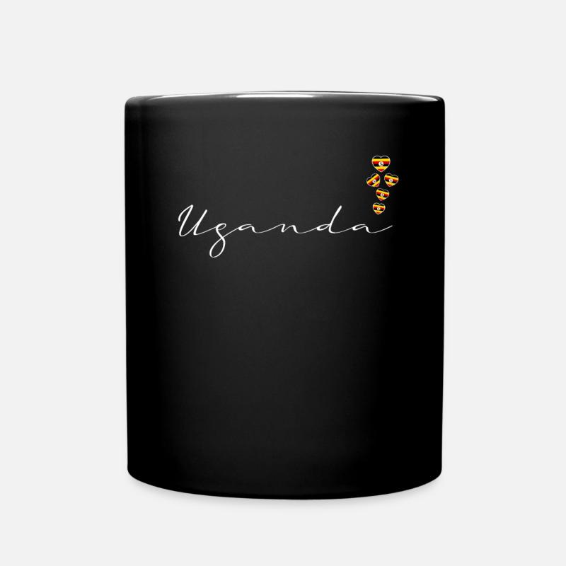 Uganda - Tasse einfarbig - Schwarz