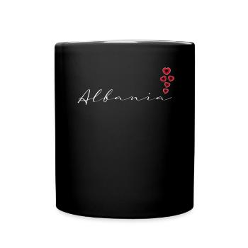 Albanien - Tasse einfarbig - Schwarz - Vorne