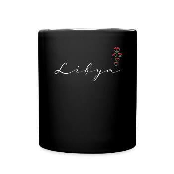 Libyen - Tasse einfarbig - Schwarz - Vorne