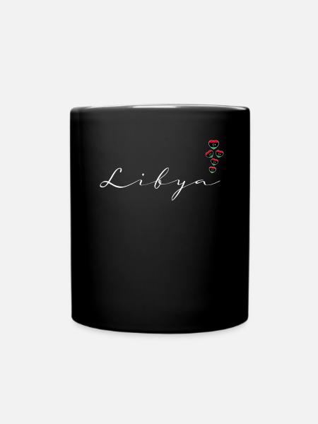Libyen - Tasse einfarbig - Schwarz