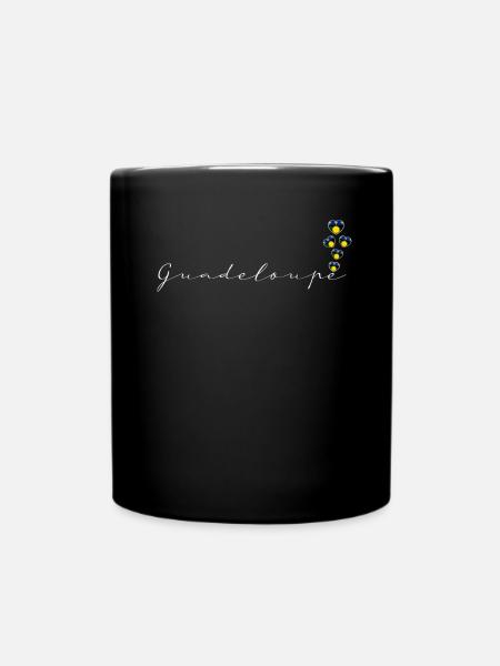 Guadeloupe - Tasse einfarbig - Schwarz