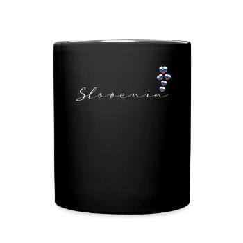 Slowenien - Tasse einfarbig - Schwarz - Vorne