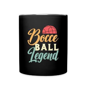 Bocce Ball Legend Ball Sport Pétanque Joueur de pétanque - Mug uni - noir - Devant