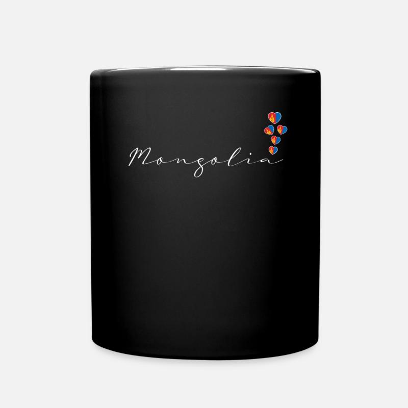 Mongolei - Tasse einfarbig - Schwarz