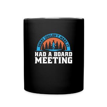 Stand Up Paddle Sorry Couldn't Make It Water Sport - Full Colour Mug - black - Front