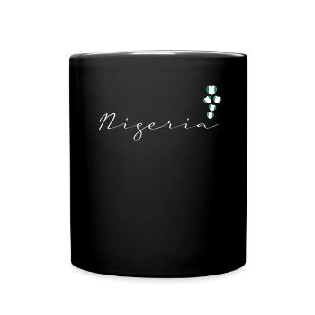 Nigeria - Tasse einfarbig - Schwarz - Vorne